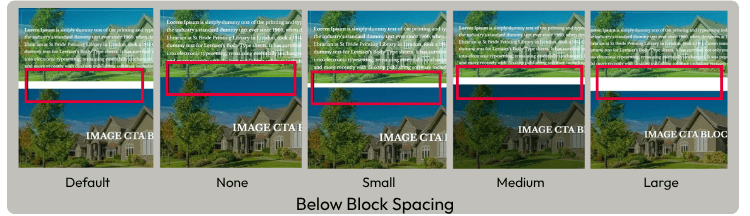 below block spacing