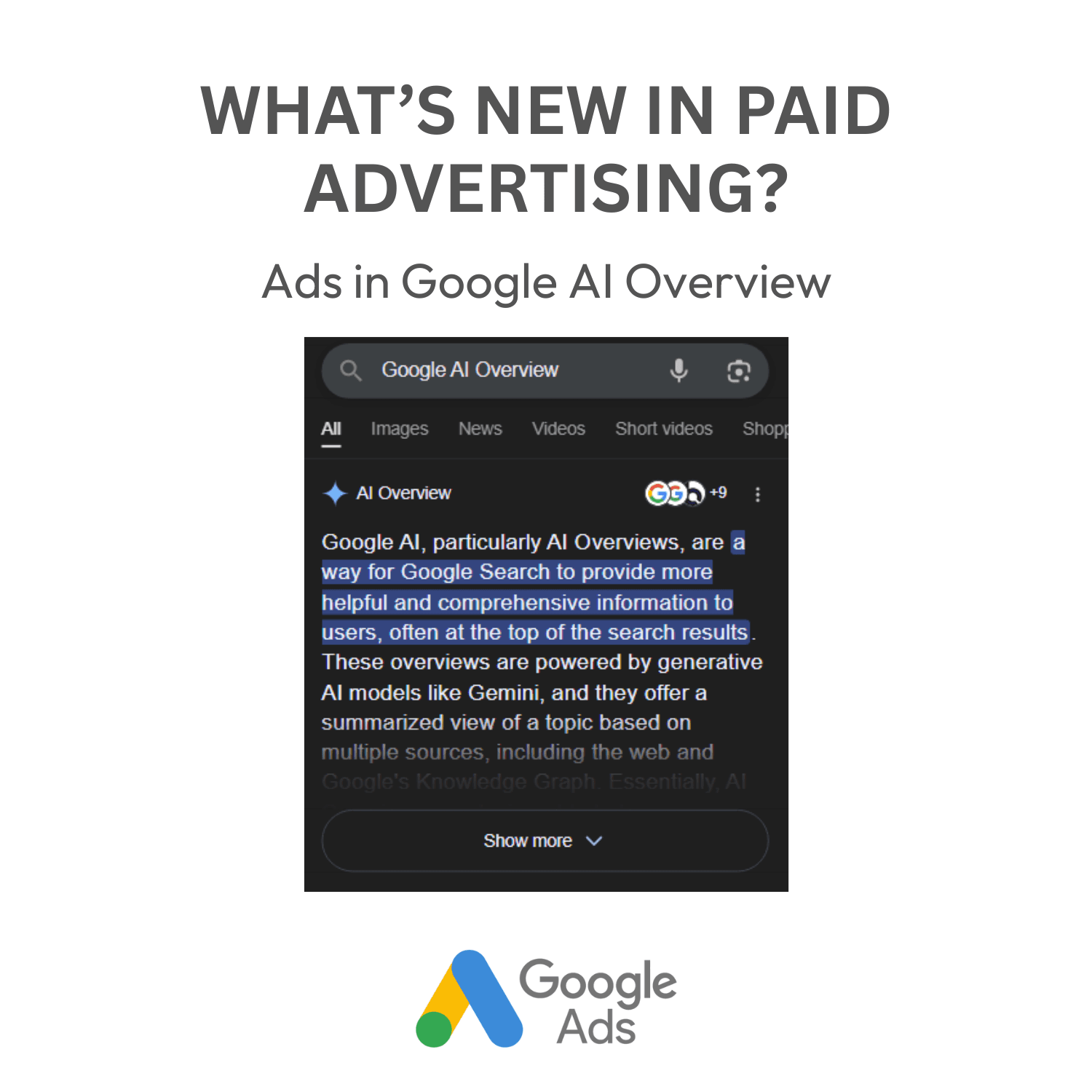 AI Overviews in Ads